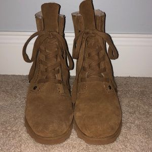 Brown Ankle Height Bearpaw Boots